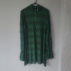 Elegant Green Lace Dress